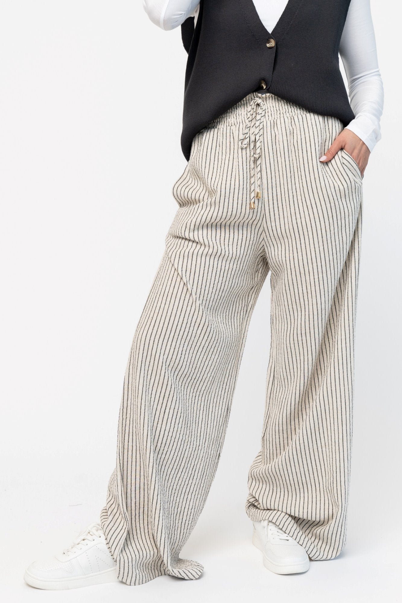 Maxwell Pant in Natural Stripe Holley Girl 