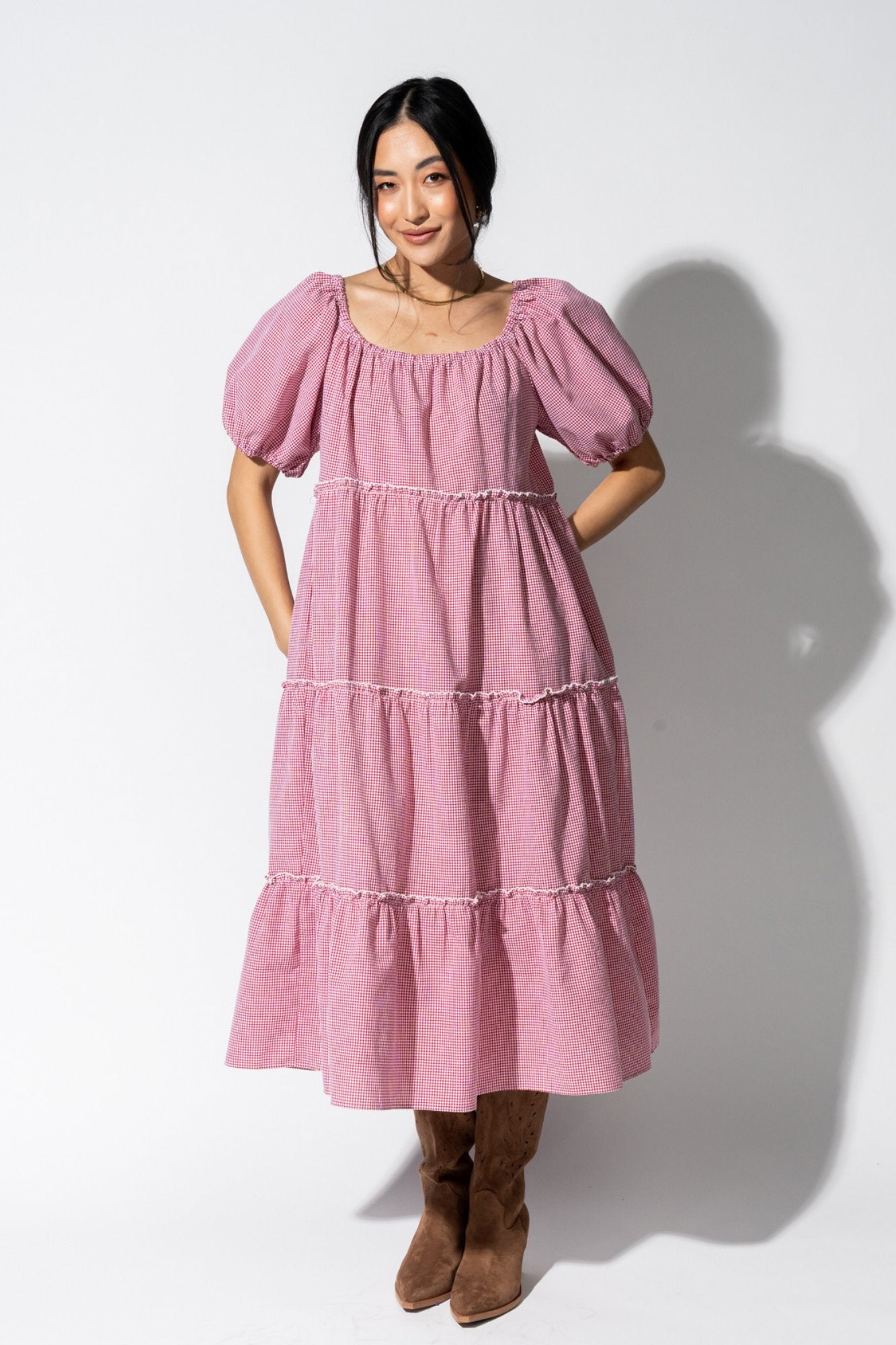 Cranberry Crisp Dress Clothing Holley Girl 