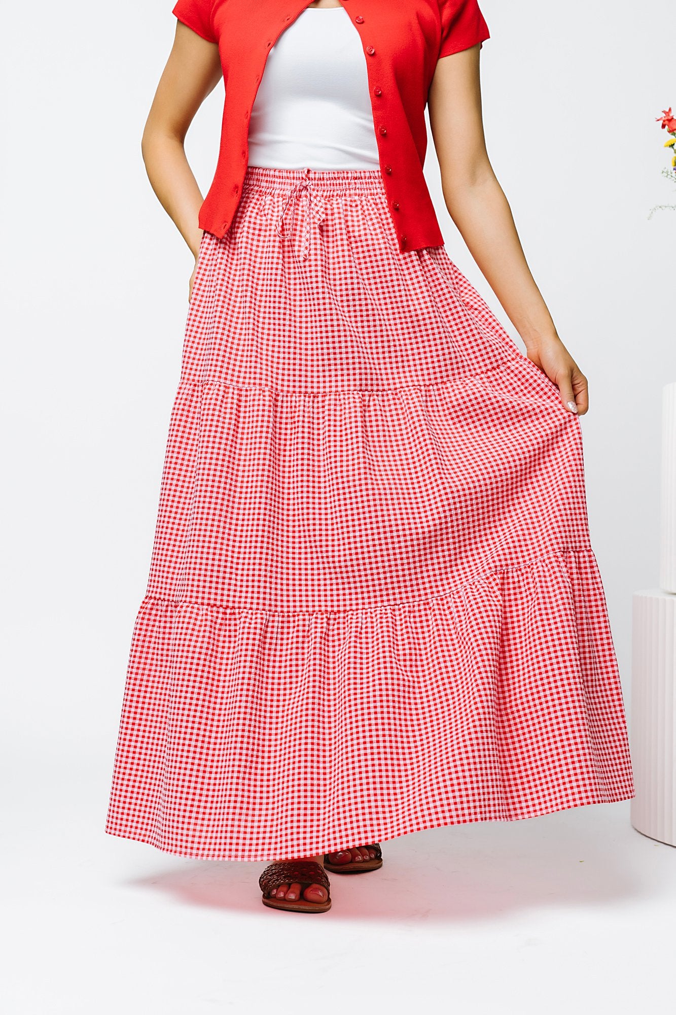 Honeybee Skirt in Raspberry Clothing Holley Girl 