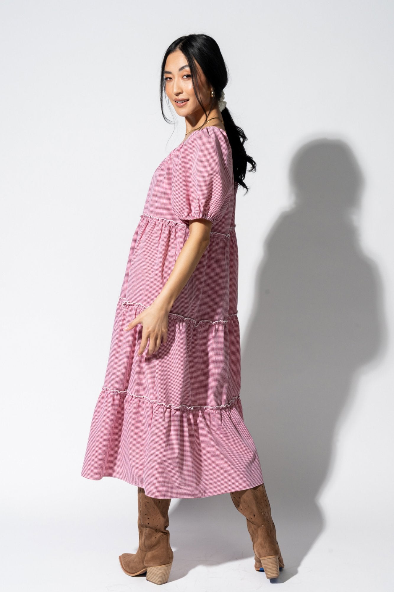 Cranberry Crisp Dress Clothing Holley Girl 