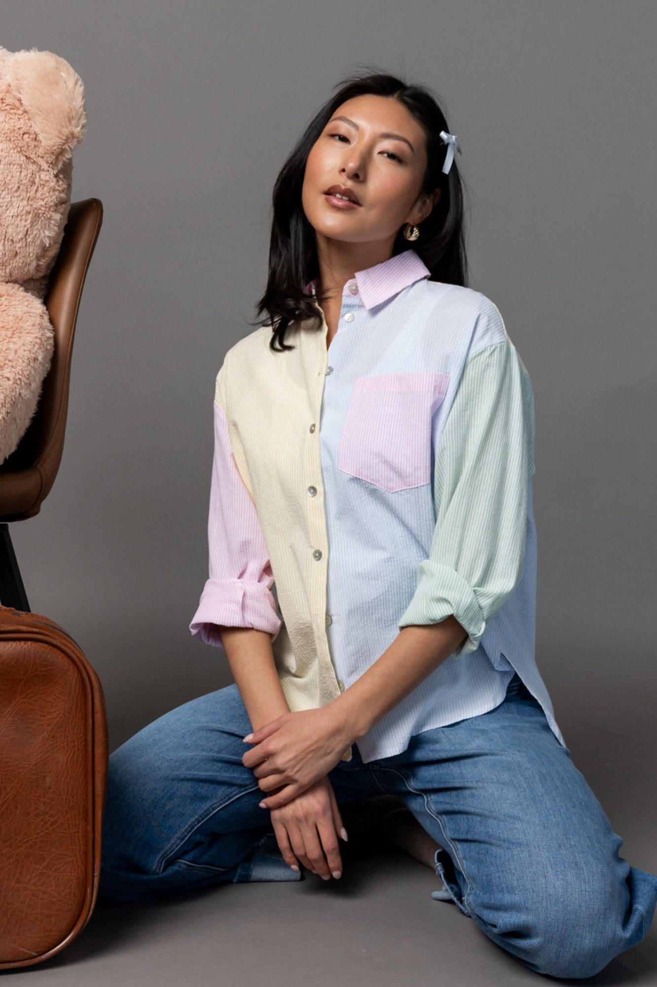 Blue Skies Button Up Clothing Holley Girl 