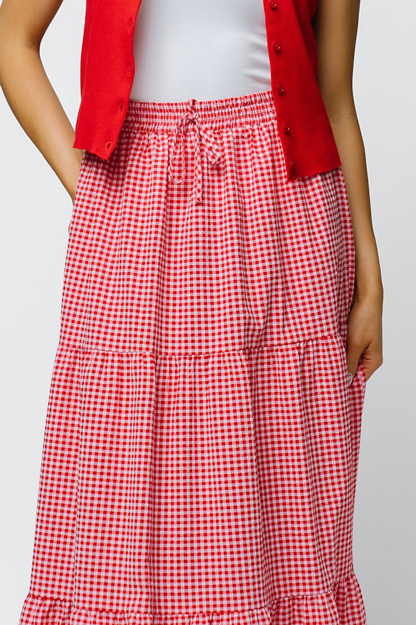 Honeybee Skirt in Raspberry Clothing Holley Girl 