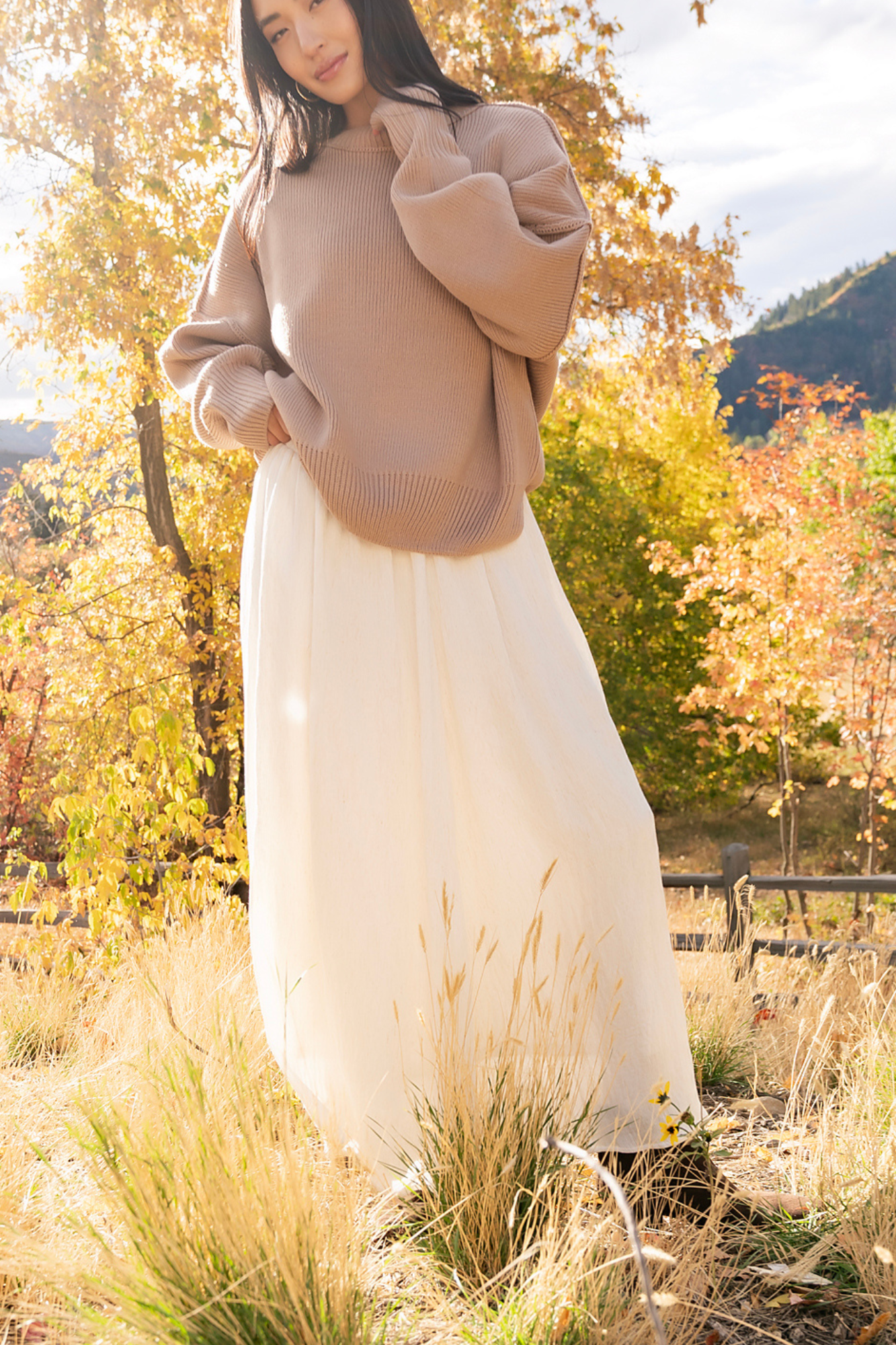 Sable & Sea Skirt in Cream