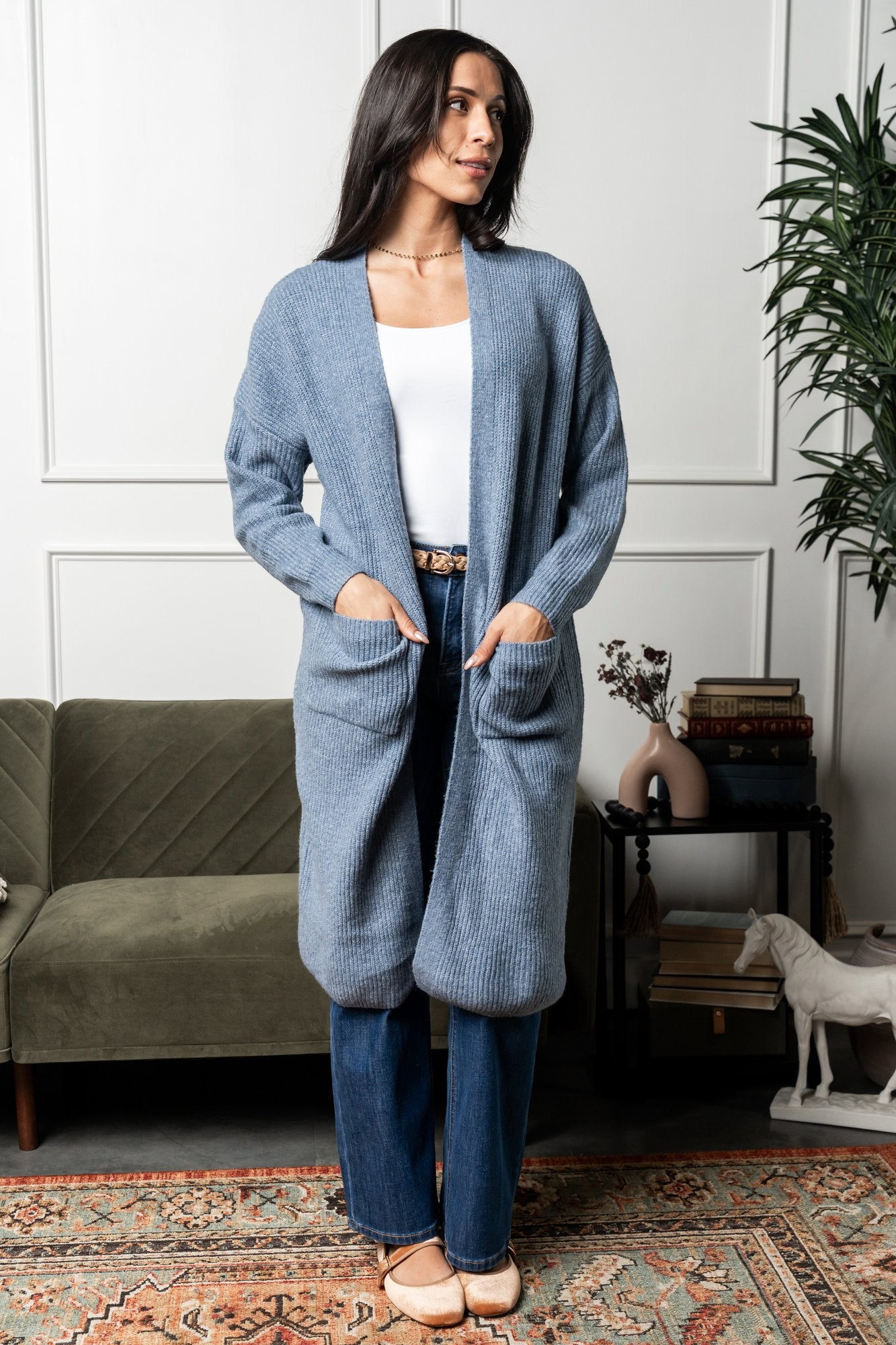 Harvest Moon Cardigan in Breeze Clothing Holley Girl 