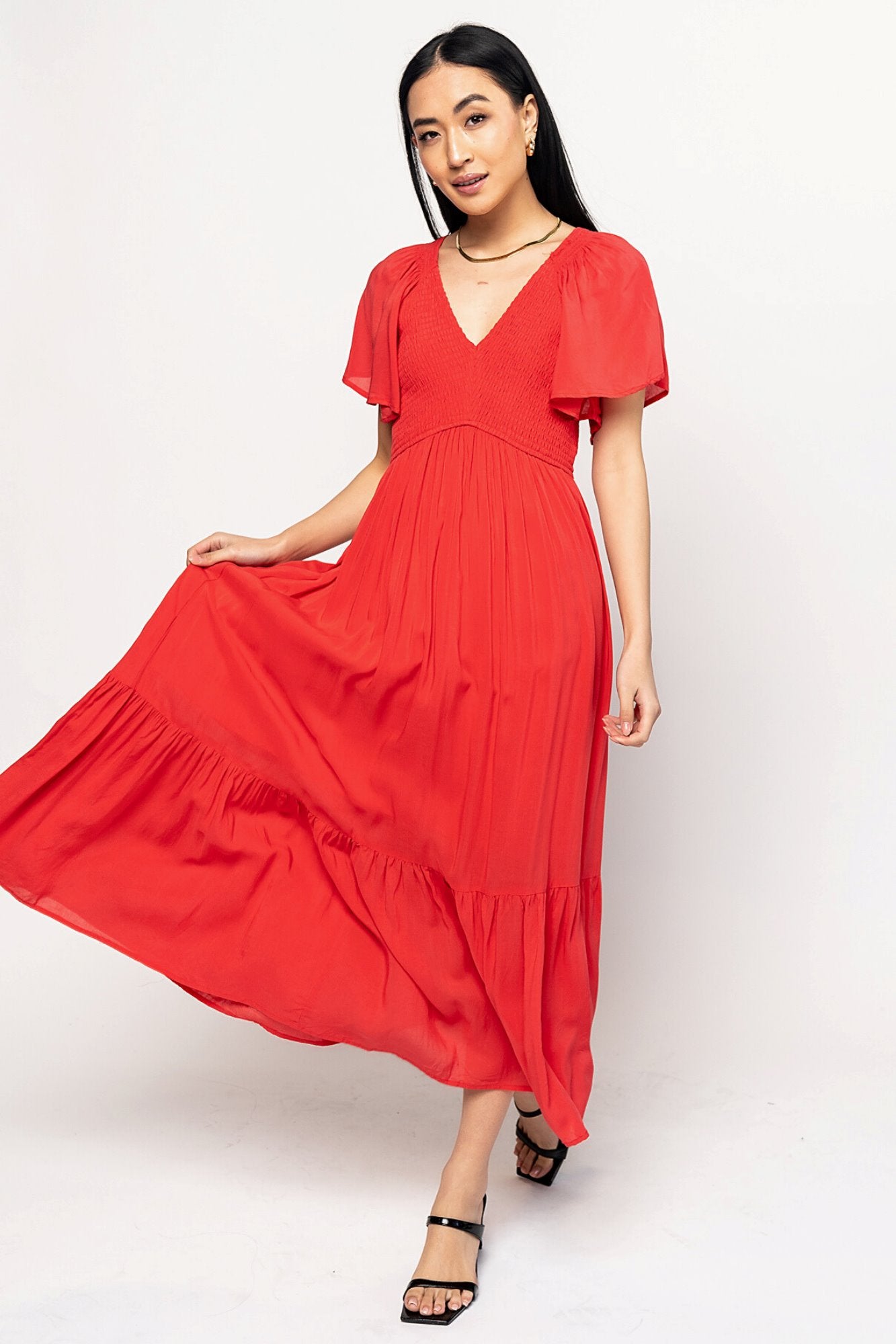 Sofia Dress in Poppy Holley Girl 