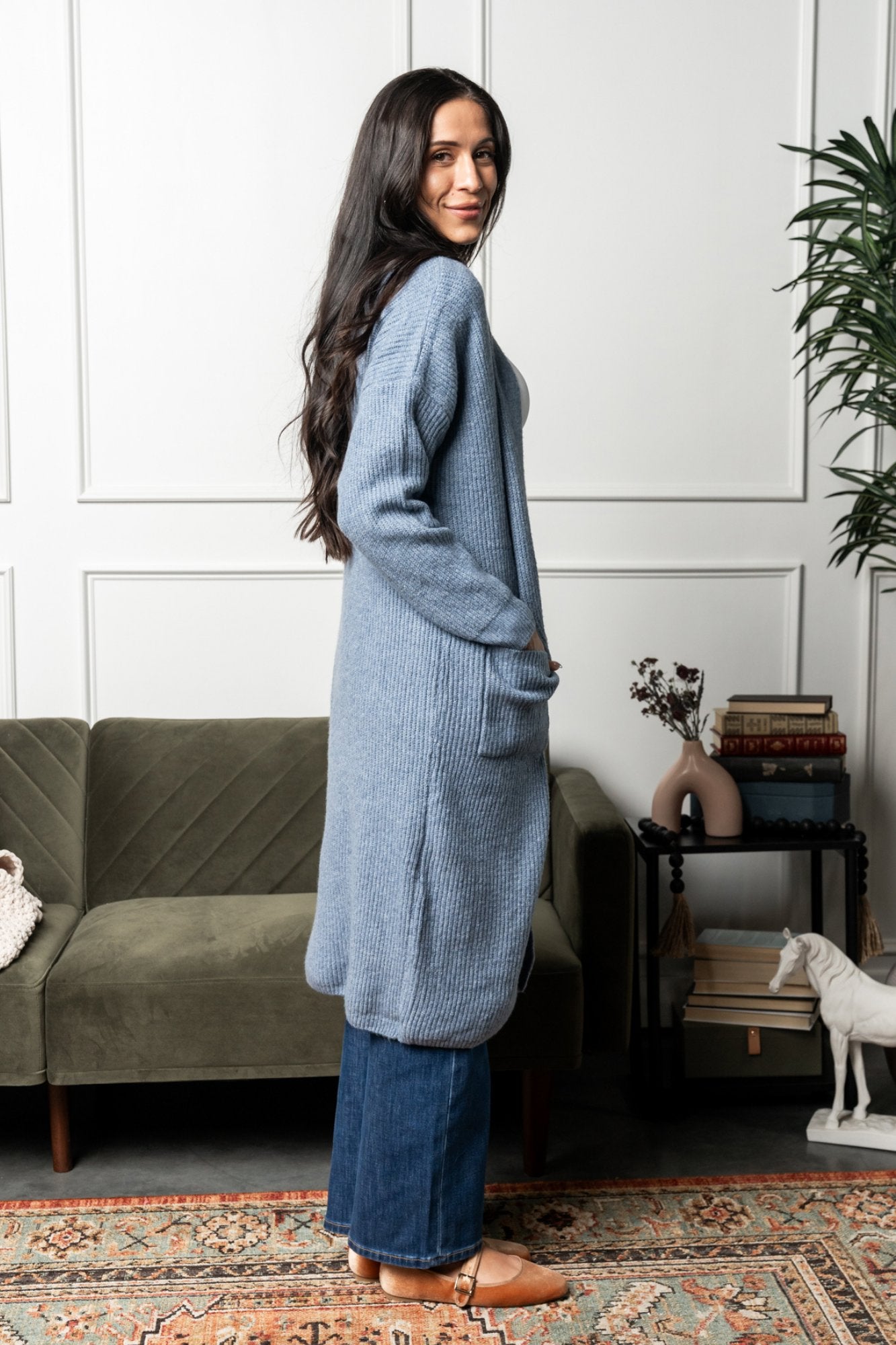 Harvest Moon Cardigan in Breeze Clothing Holley Girl 