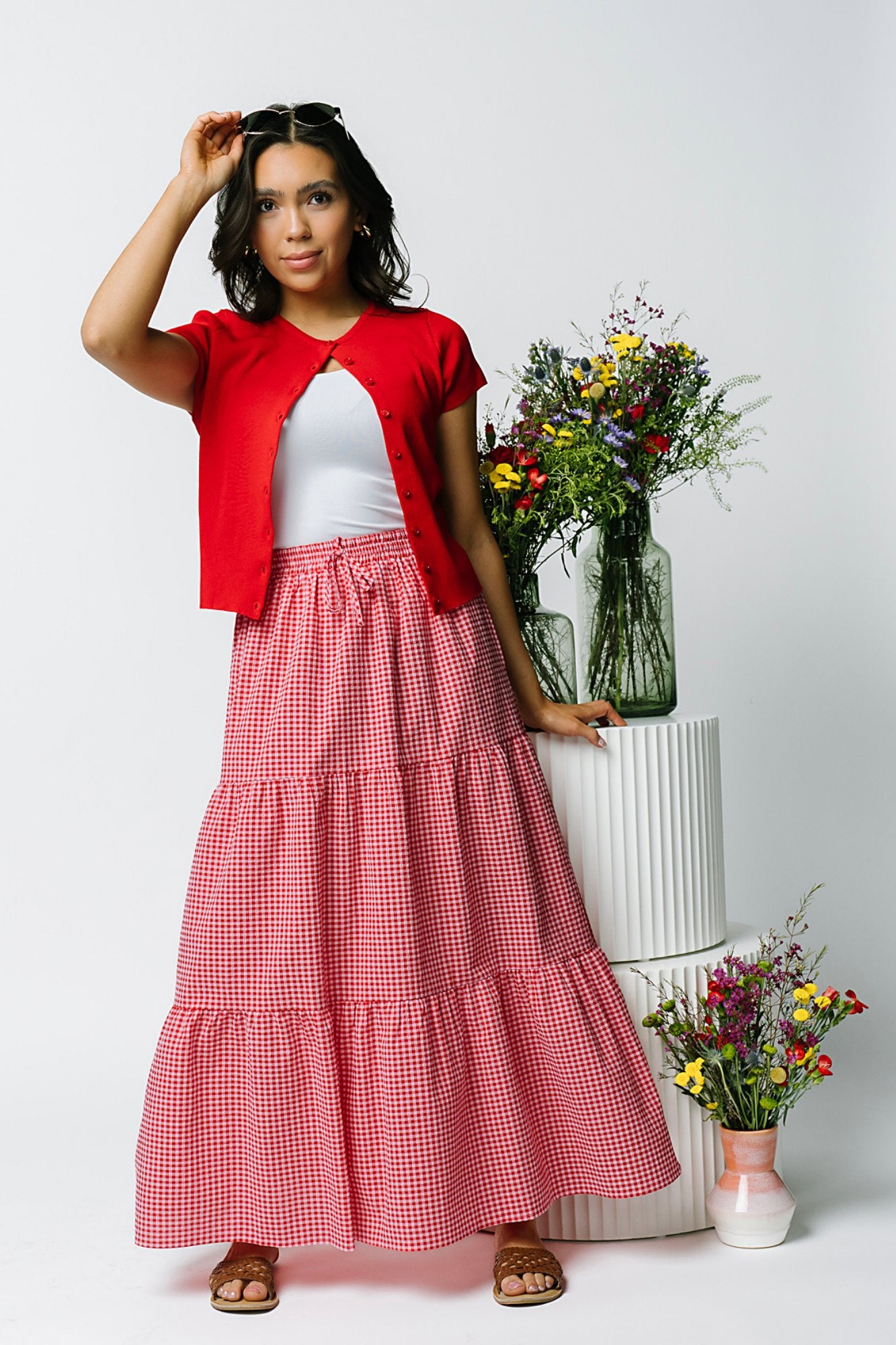 Honeybee Skirt in Raspberry Clothing Holley Girl 