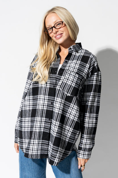 Bonfire Flannel in Black Clothing Holley Girl 