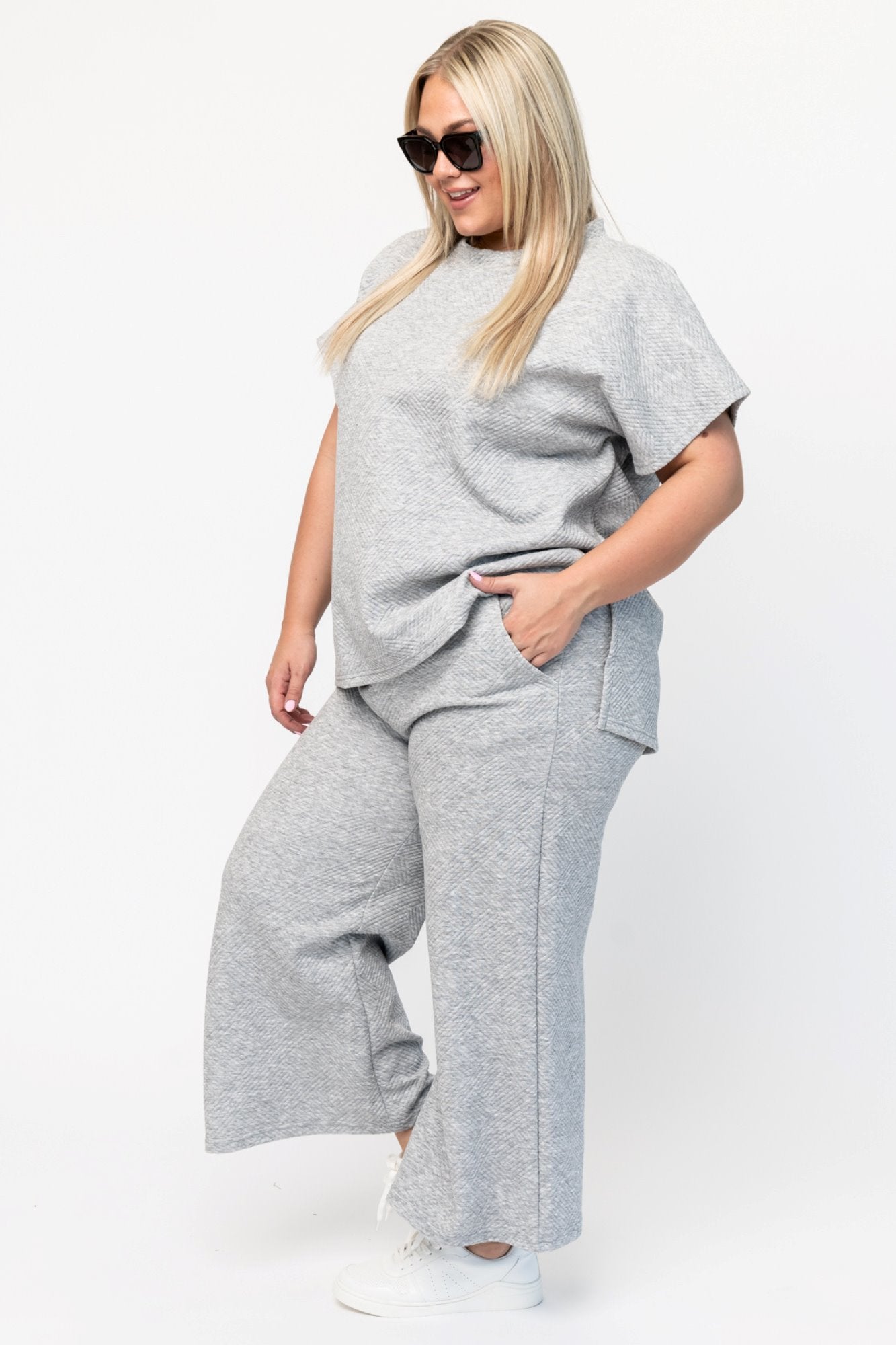 Addison Pant in Grey (Small-3XL) Holley Girl 