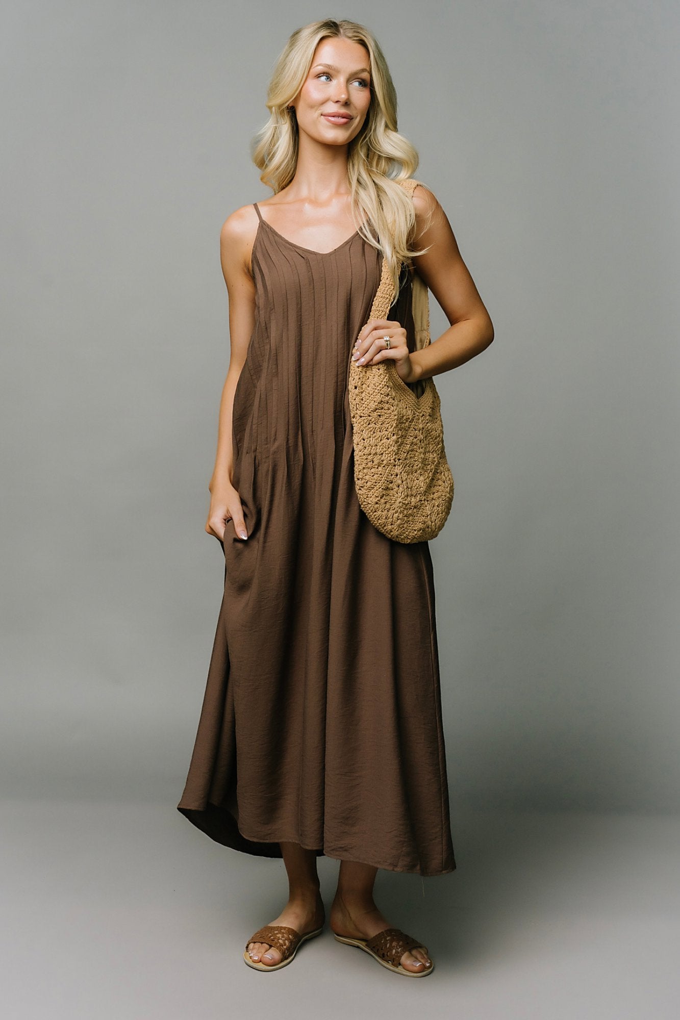 Sunkissed Pintuck Dress Clothing Holley Girl 