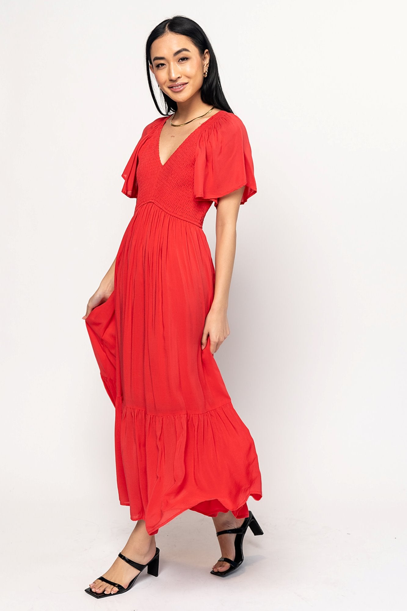 Sofia Dress in Poppy Holley Girl 