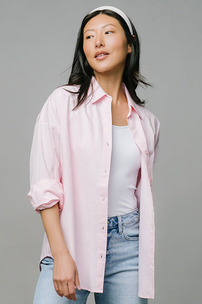 Petal Pink Button Up Clothing Holley Girl 