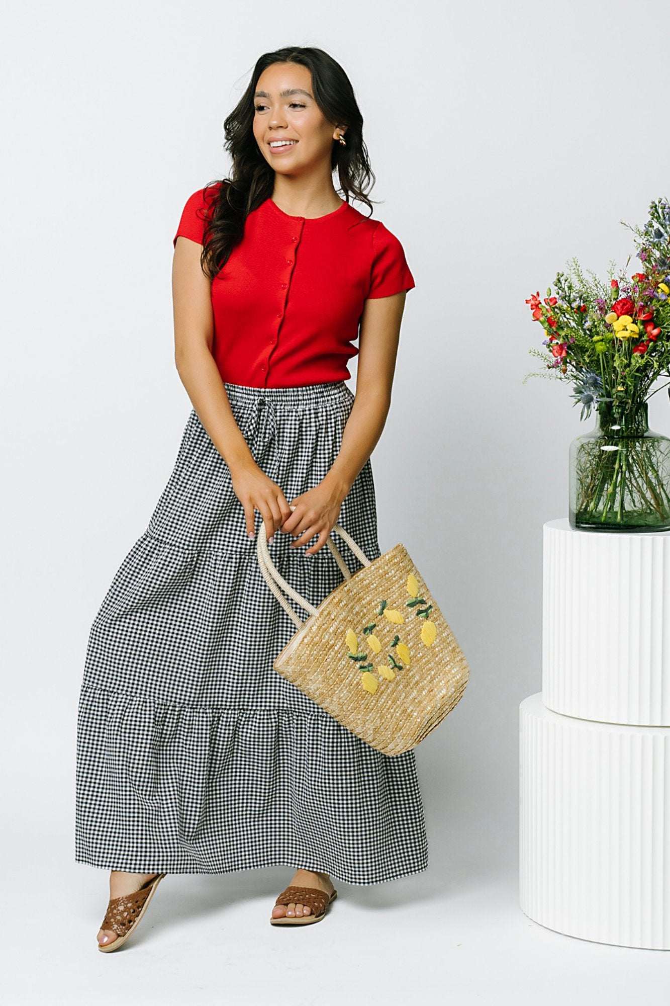 Cherry Knit Top Clothing Holley Girl 