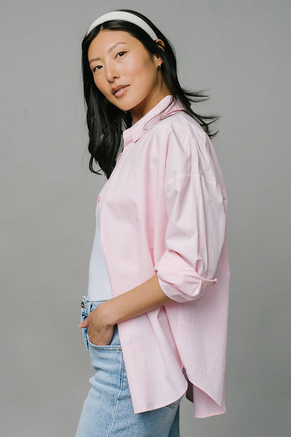 Petal Pink Button Up Clothing Holley Girl 