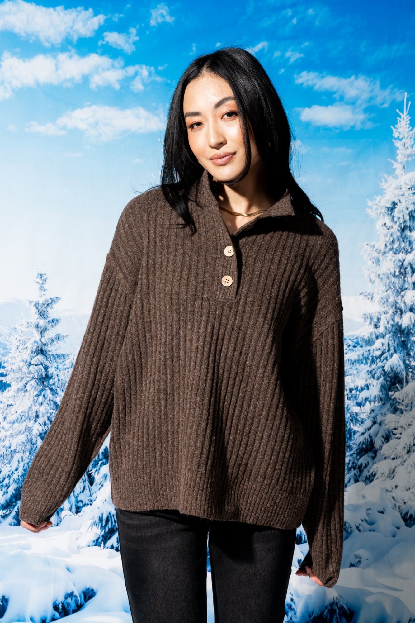 Chestnut Henley Clothing Holley Girl 