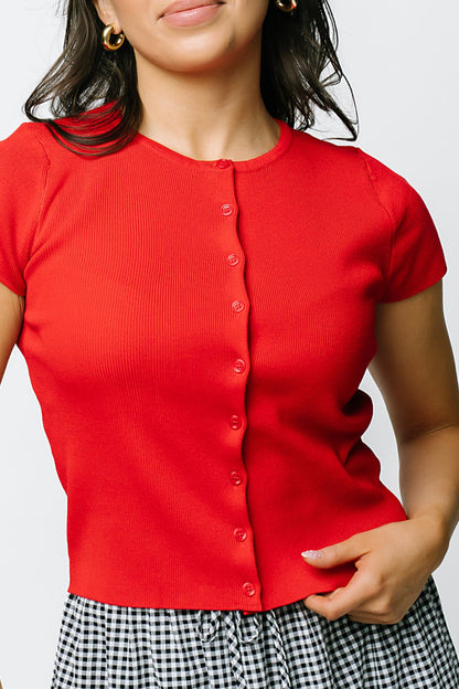 Cherry Knit Top Clothing Holley Girl 