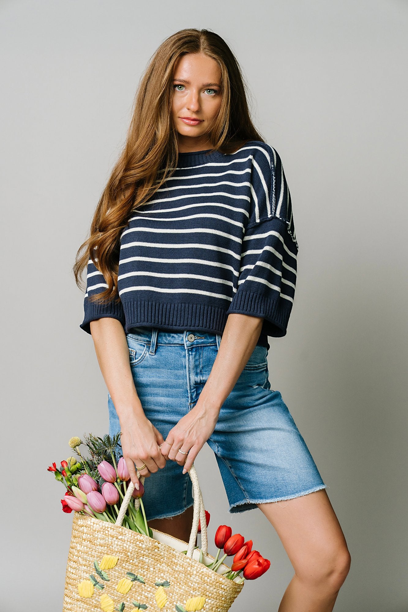 Hamptons Knit in Navy Clothing Holley Girl 