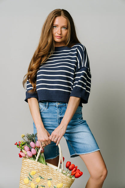 Hamptons Knit in Navy Clothing Holley Girl 
