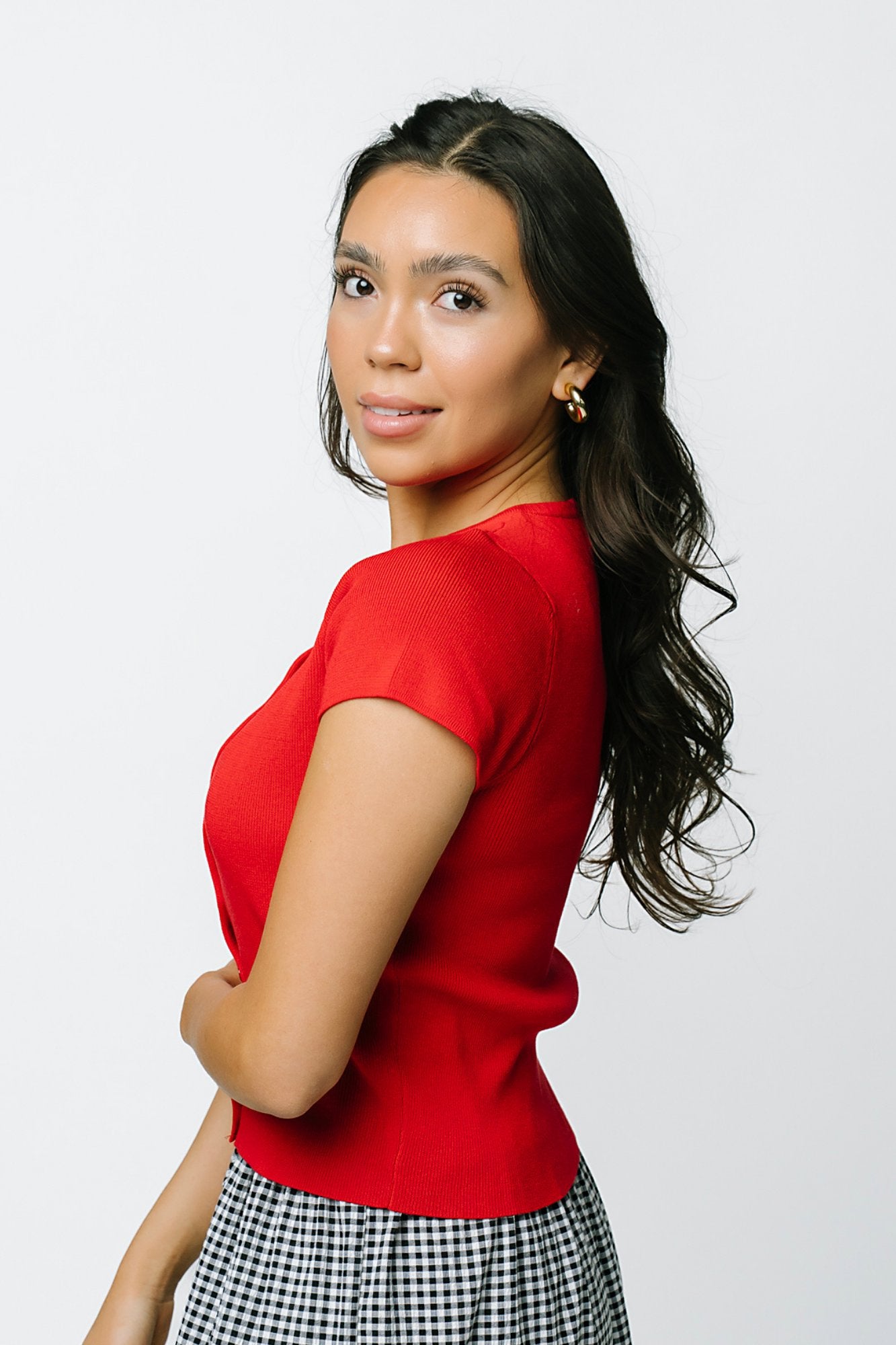 Cherry Knit Top Clothing Holley Girl 