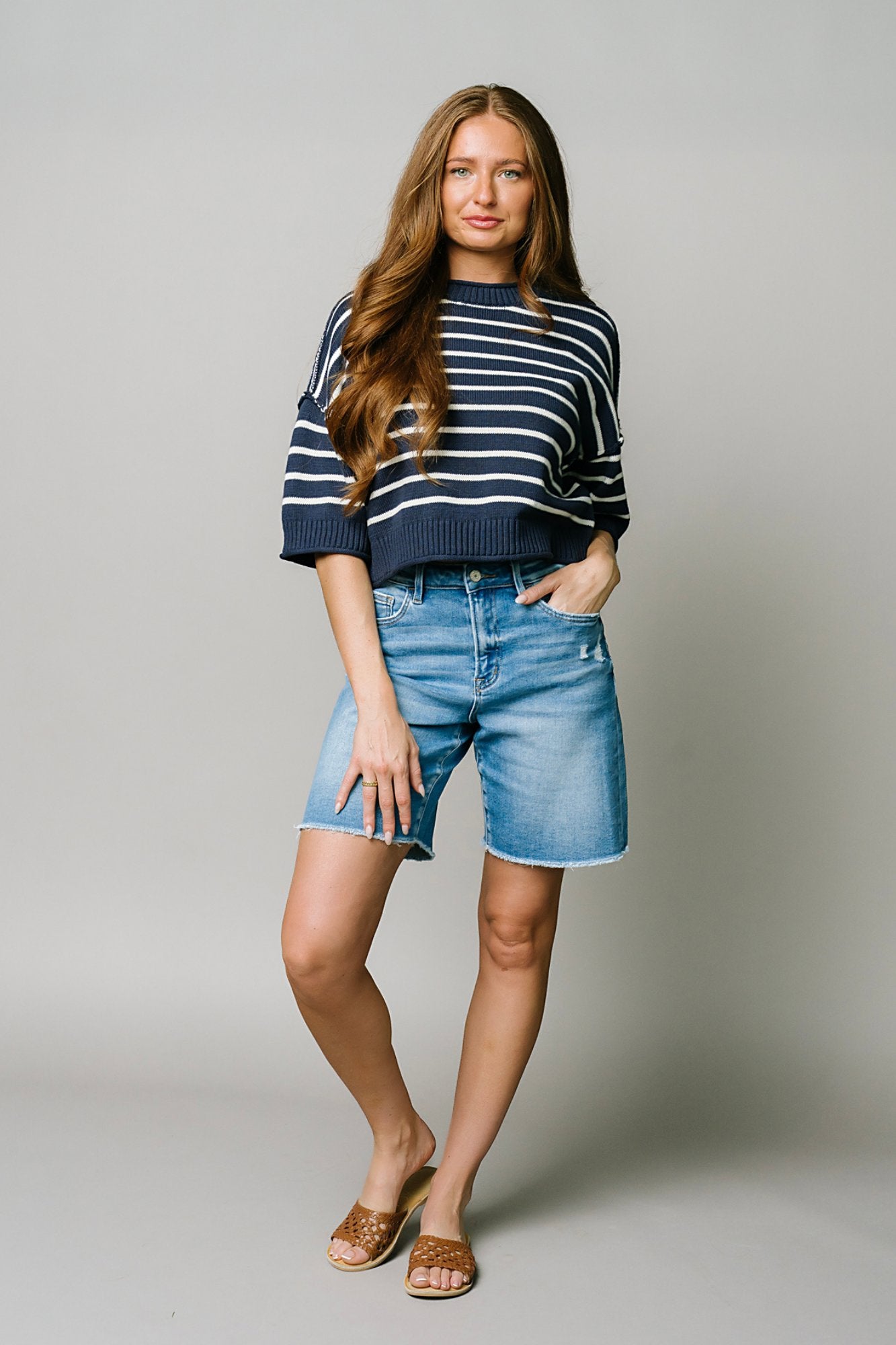 Hamptons Knit in Navy Clothing Holley Girl 