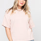 Bliss Tee in Blush Holley Girl 