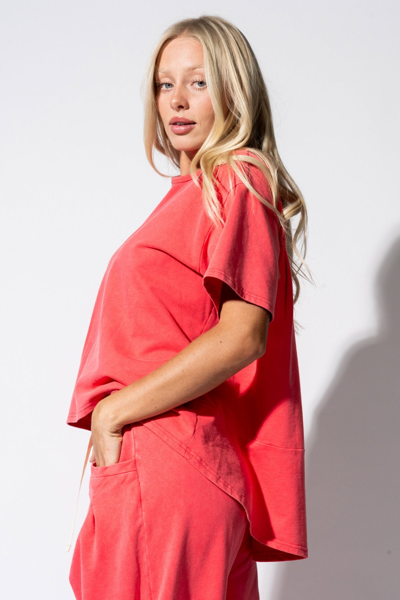 Flow Set in Coral Clothing Holley Girl 