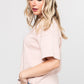 Bliss Tee in Blush Holley Girl 