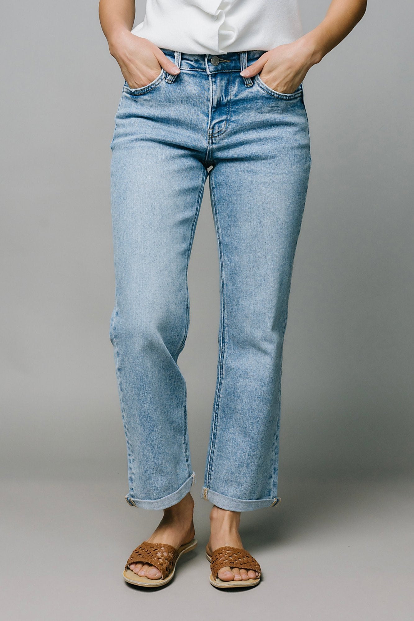 Sunset Straight Leg Jeans Clothing Holley Girl 