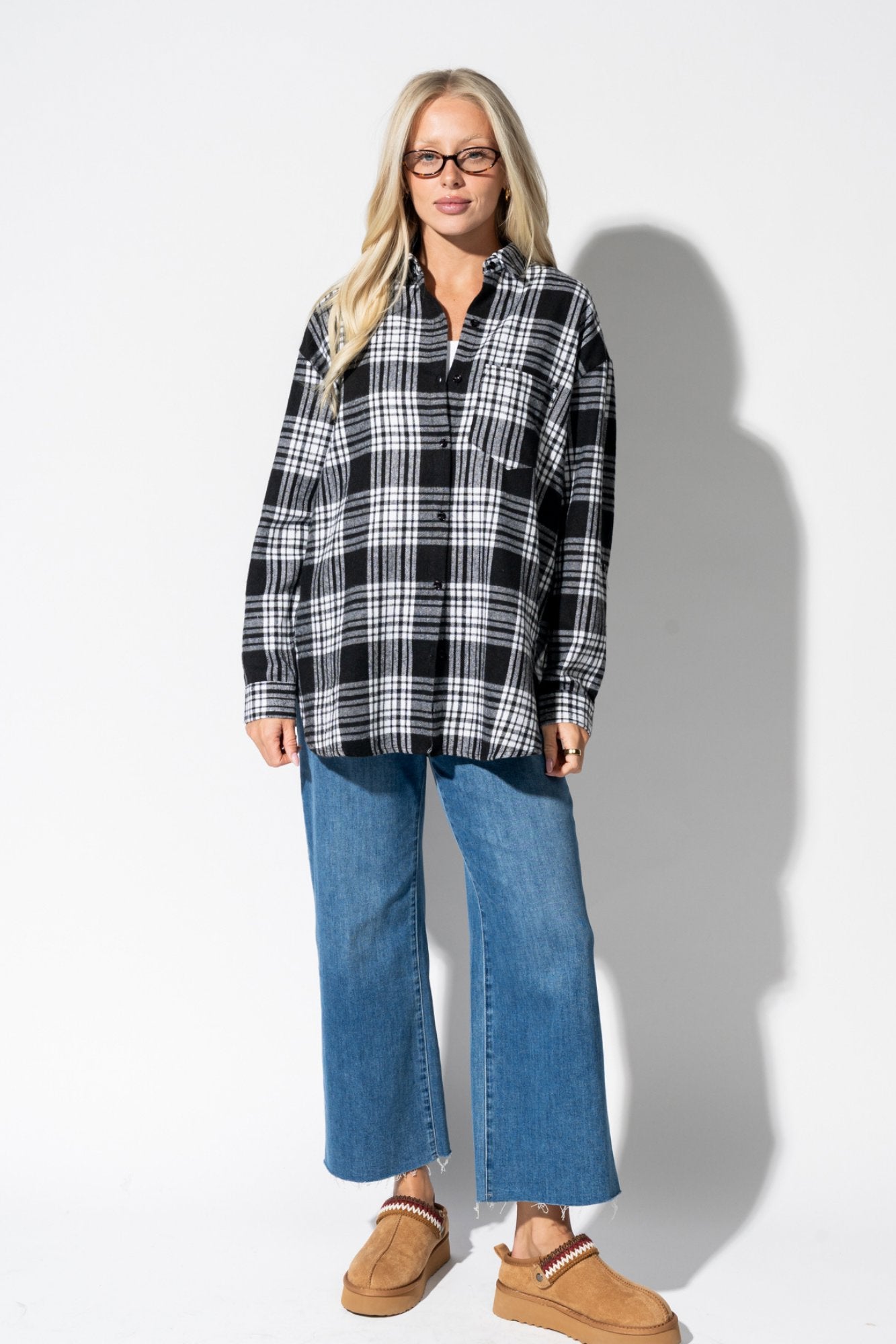 Bonfire Flannel in Black Clothing Holley Girl 