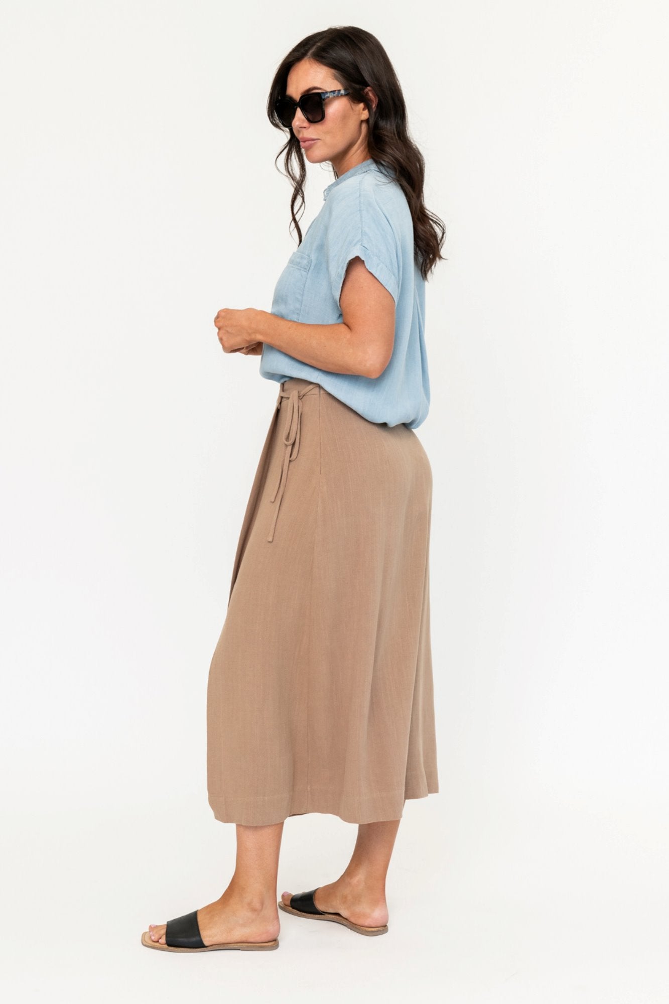 Sheldon Skirt in Mocha Clothing Holley Girl 