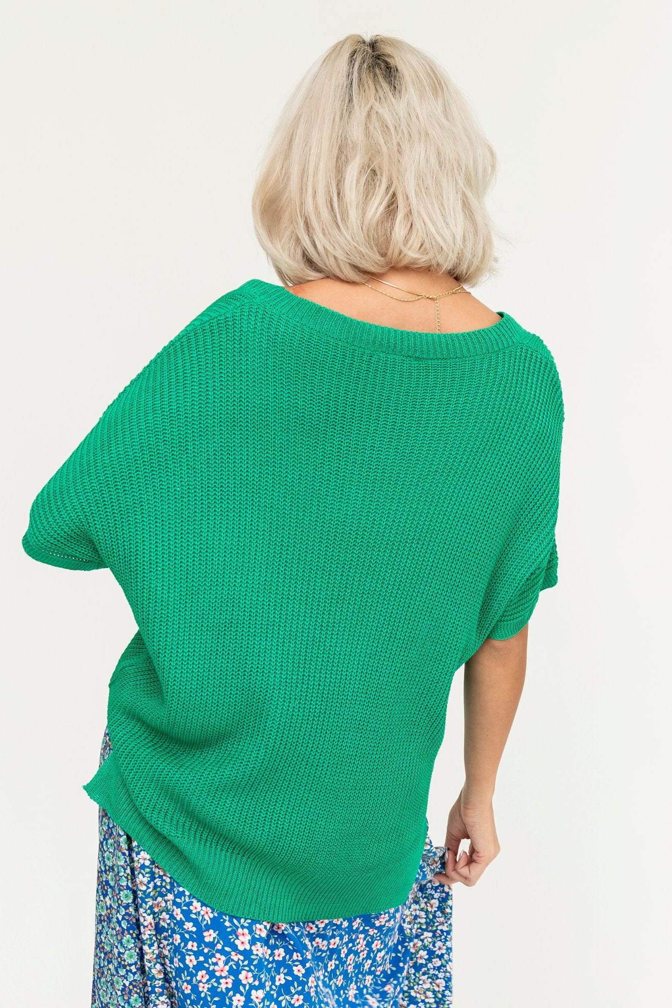 Aniston Top in Kelly Green Holley Girl 