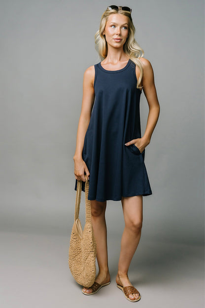 Summer in Navy Dress Clothing Holley Girl 