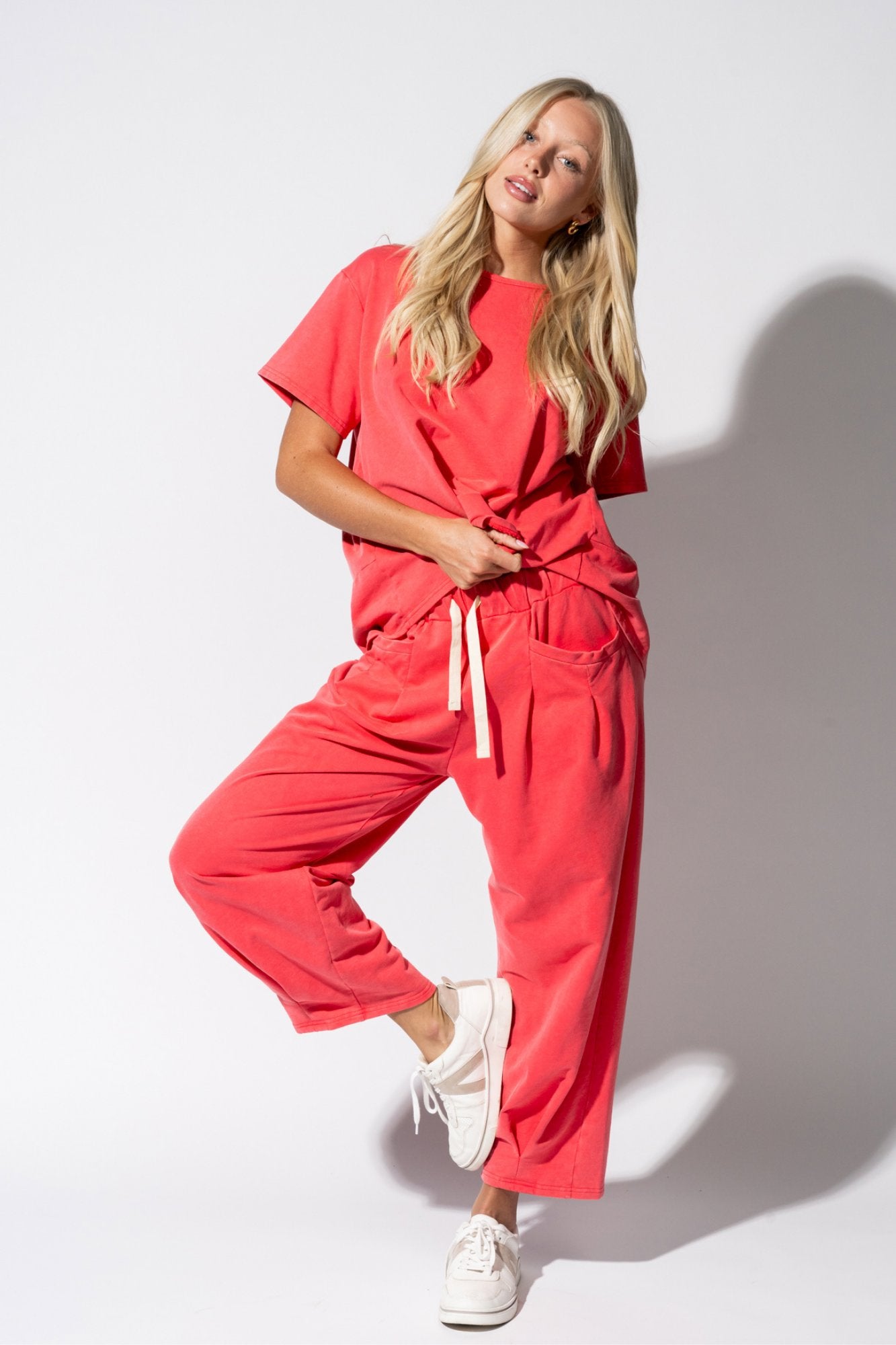 Flow Set in Coral Clothing Holley Girl 