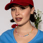 Holley Girl Ball Cap in Dark Cherry Clothing Holley Girl 