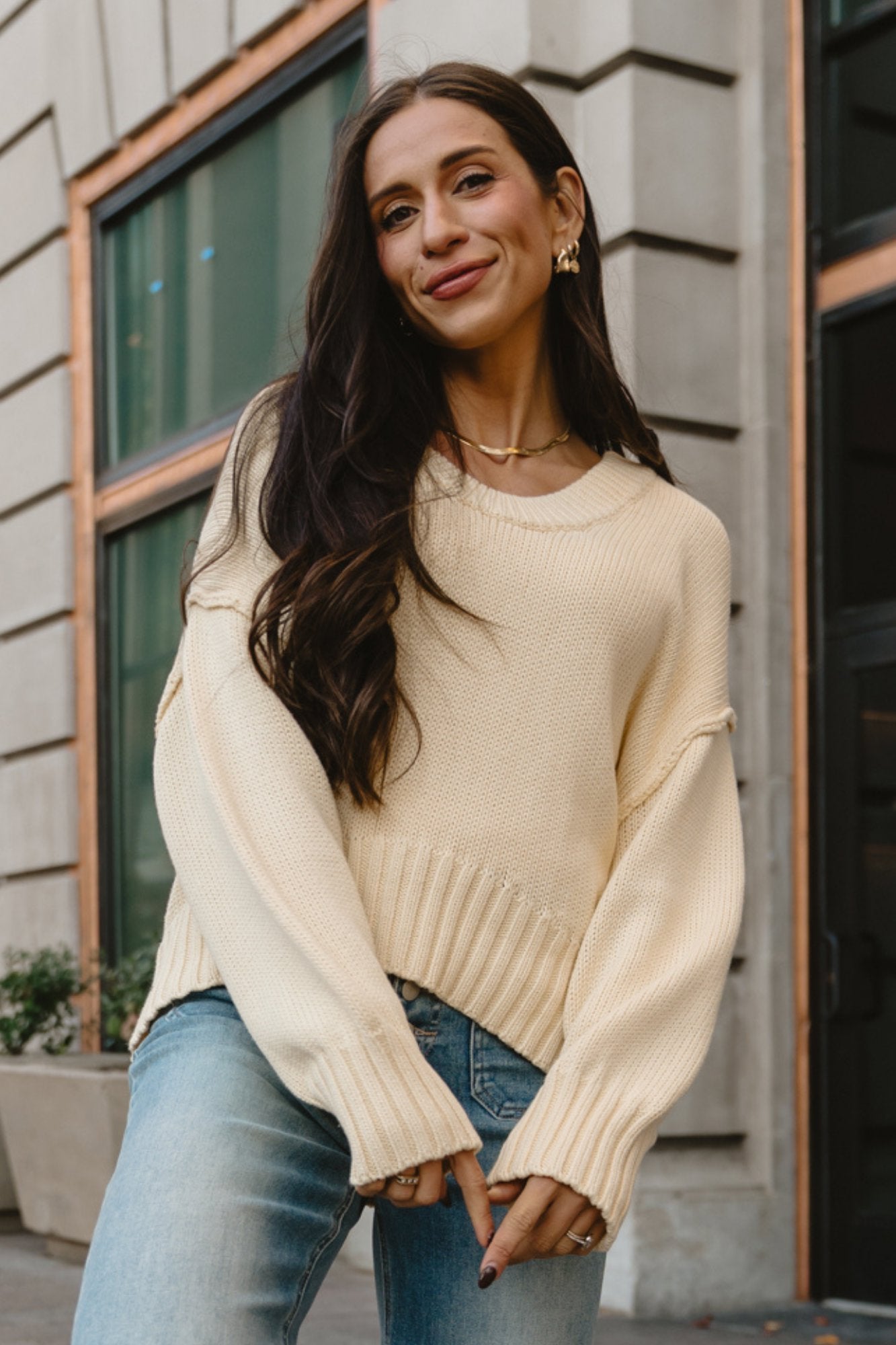 Boston Sweater in Daisy Clothing Holley Girl 