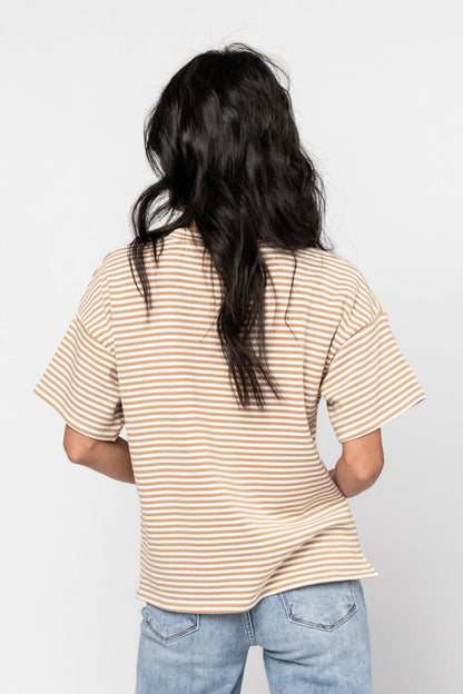 Bliss Tee in Mocha Holley Girl 