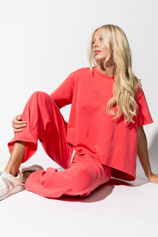 Flow Set in Coral Clothing Holley Girl 
