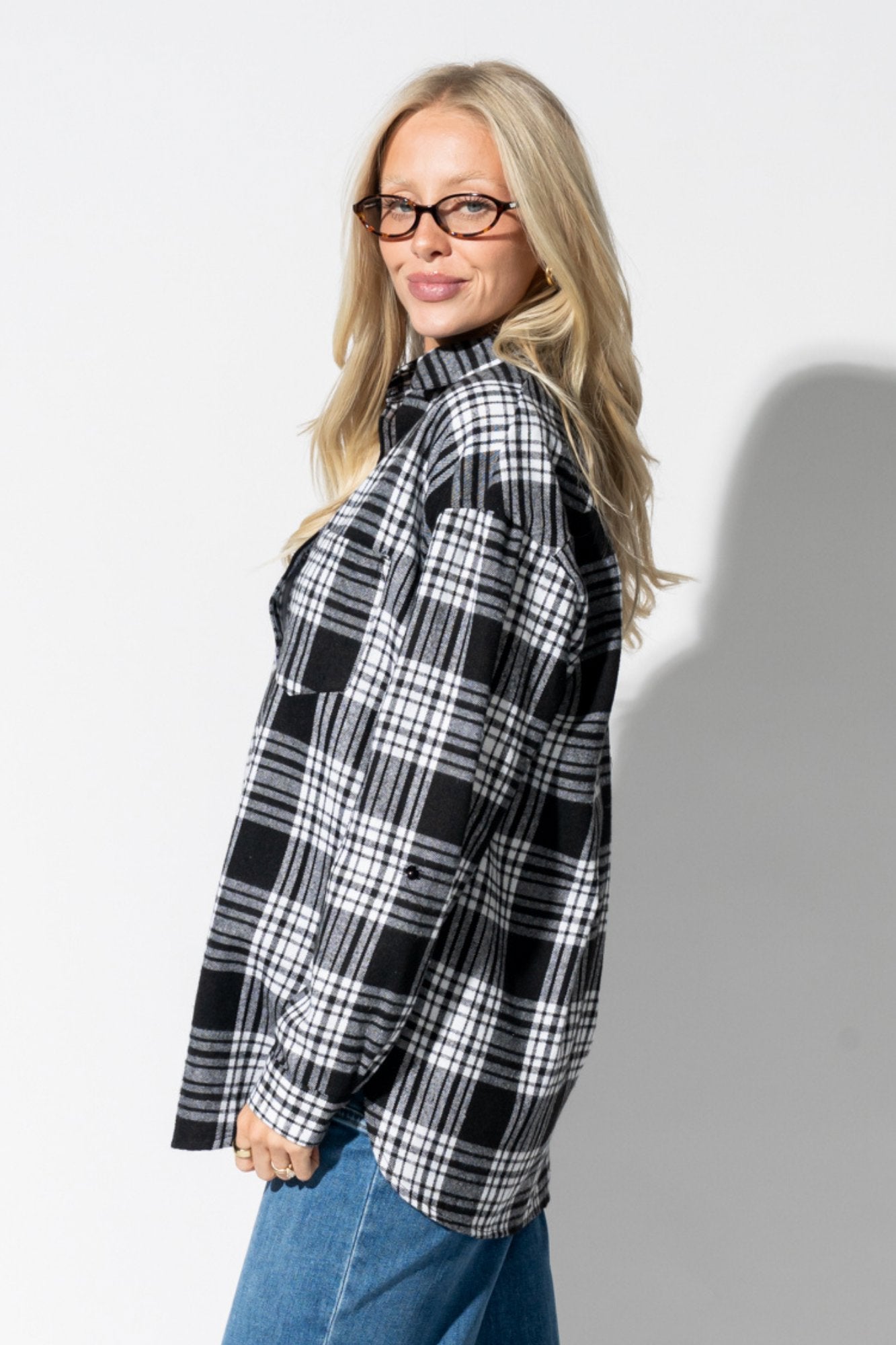 Bonfire Flannel in Black Clothing Holley Girl 