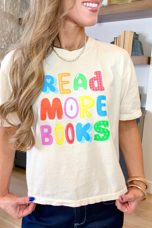 Read More Books - Boxy Tee T-Shirt Printify 
