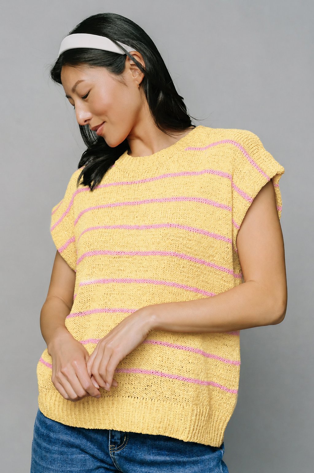 Flow State Knit Clothing Holley Girl Small Lemon 