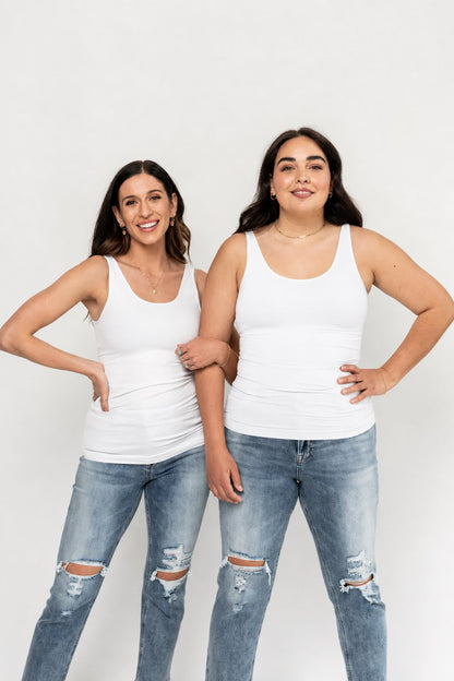 Layering Tank (NEW COLORS) - FINAL SALE Holley Girl PLUS SIZE White 
