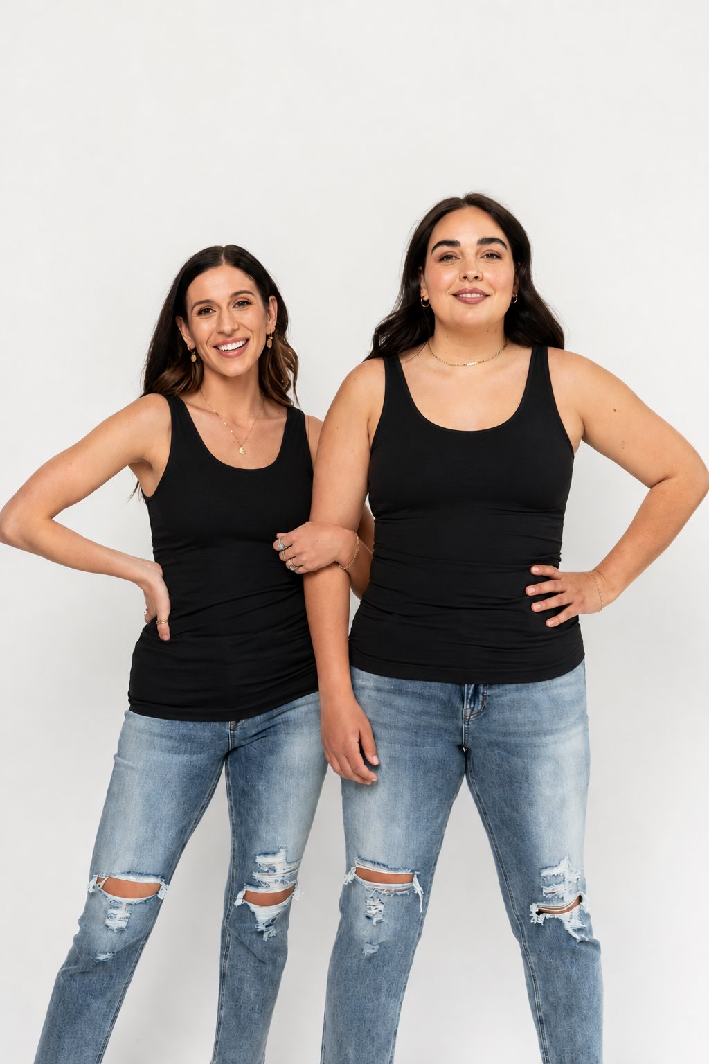 Layering Tank (NEW COLORS) - FINAL SALE Holley Girl PLUS SIZE Black 