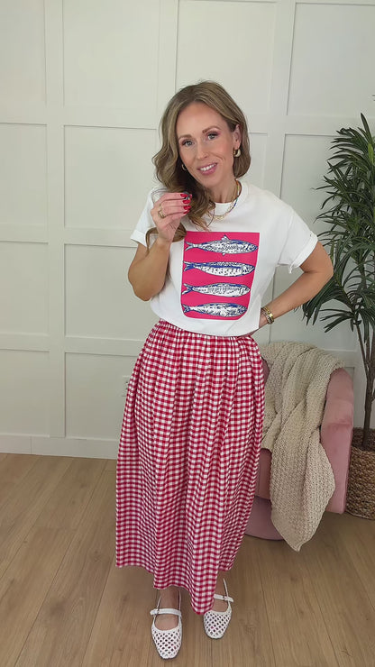 On Repeat Gingham Skirt