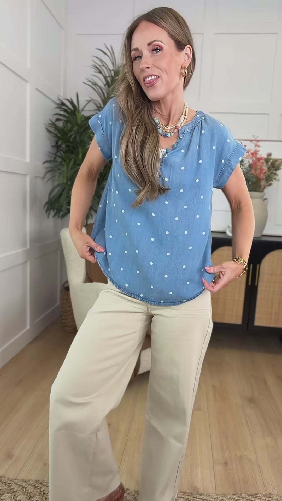 Chambray Chic Blouse