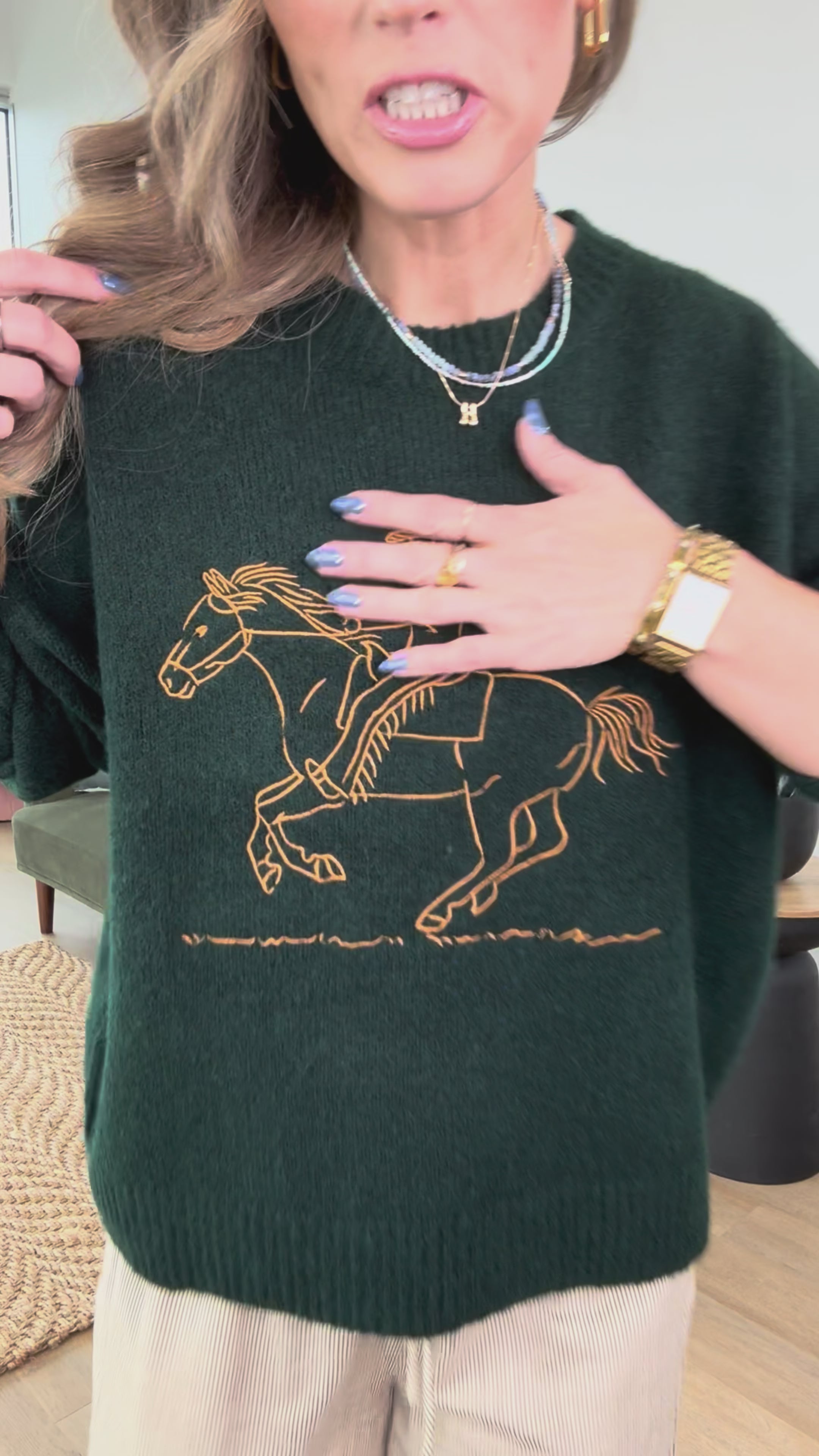 Back in the Saddle Sweater