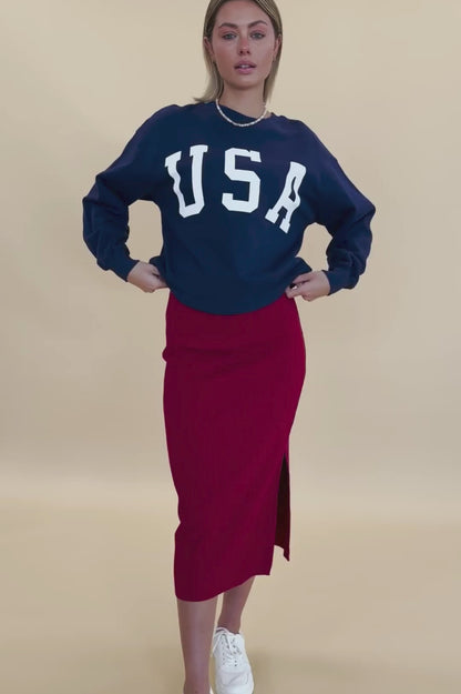 Liberty Crewneck in Navy