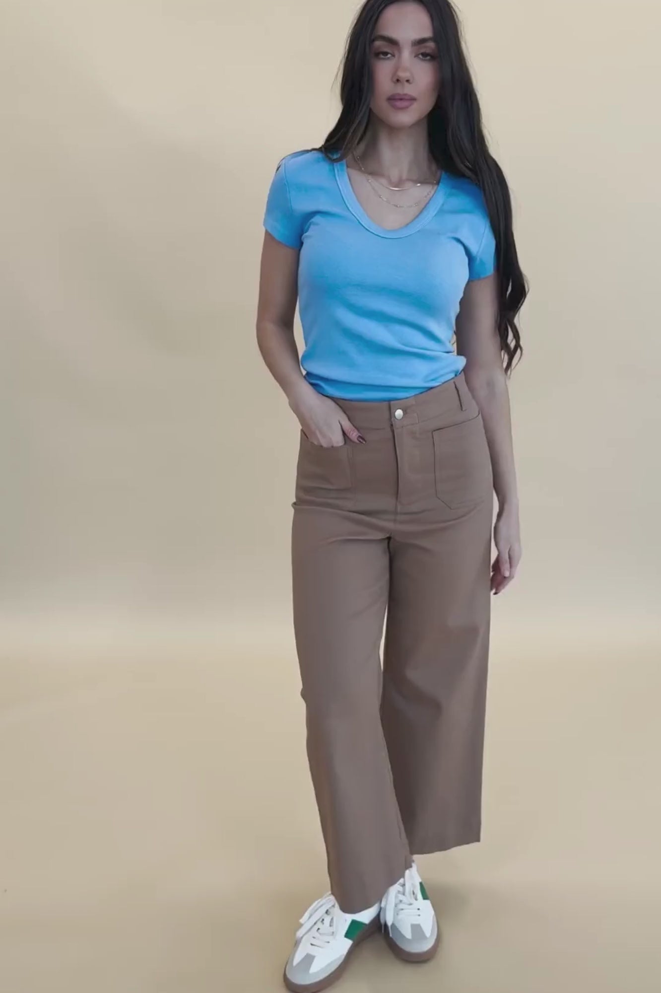 Hannah Tee in Blue - FINAL SALE
