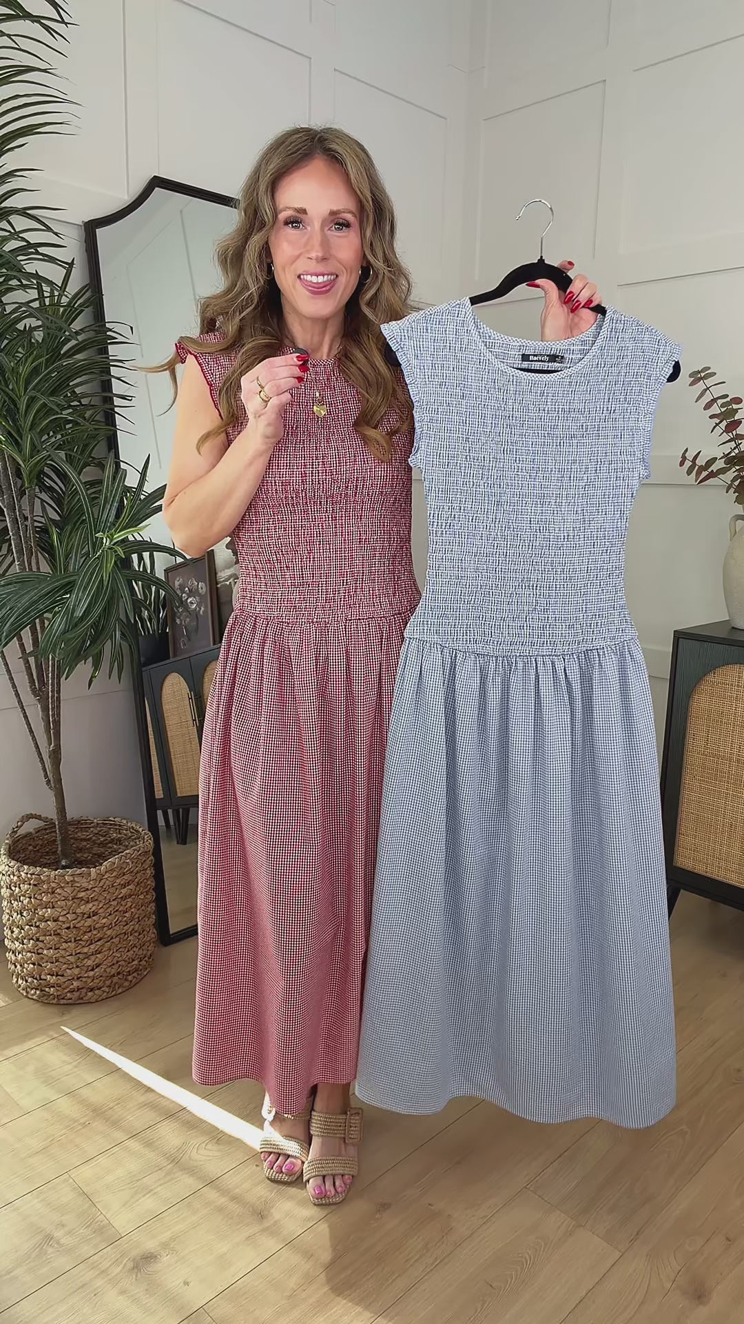 Picnic Dress in Ruby