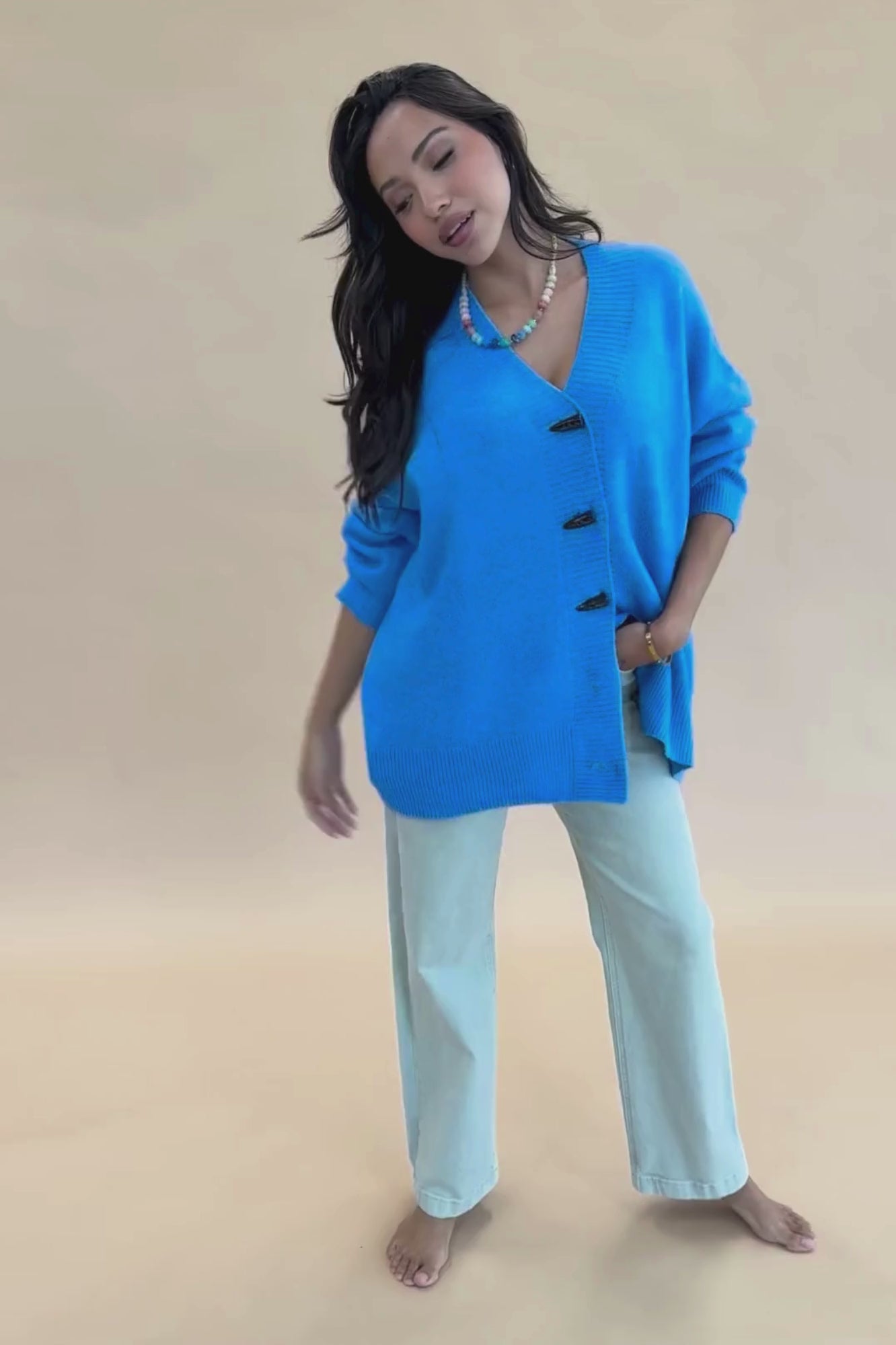 Reeve Cardigan in Coastal Blue
