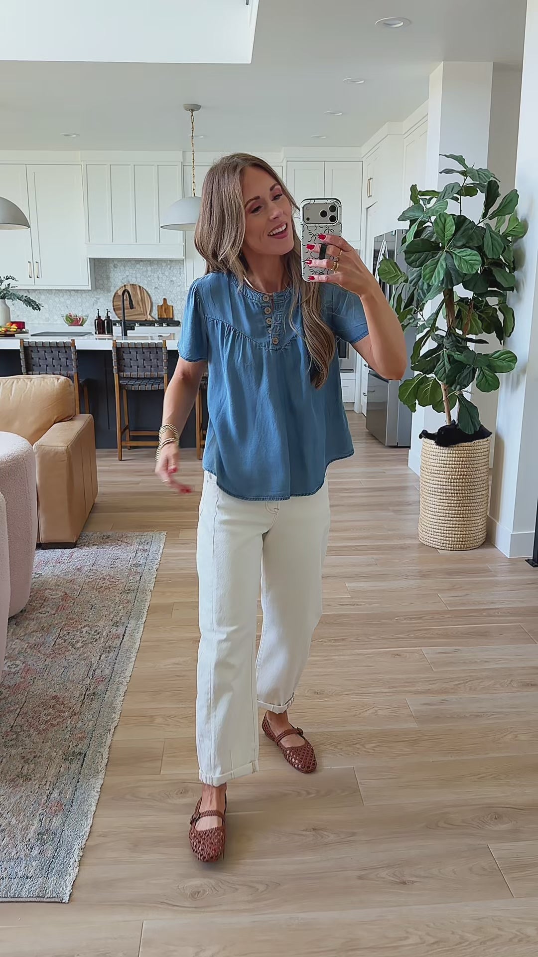 Bluebird Chambray Blouse